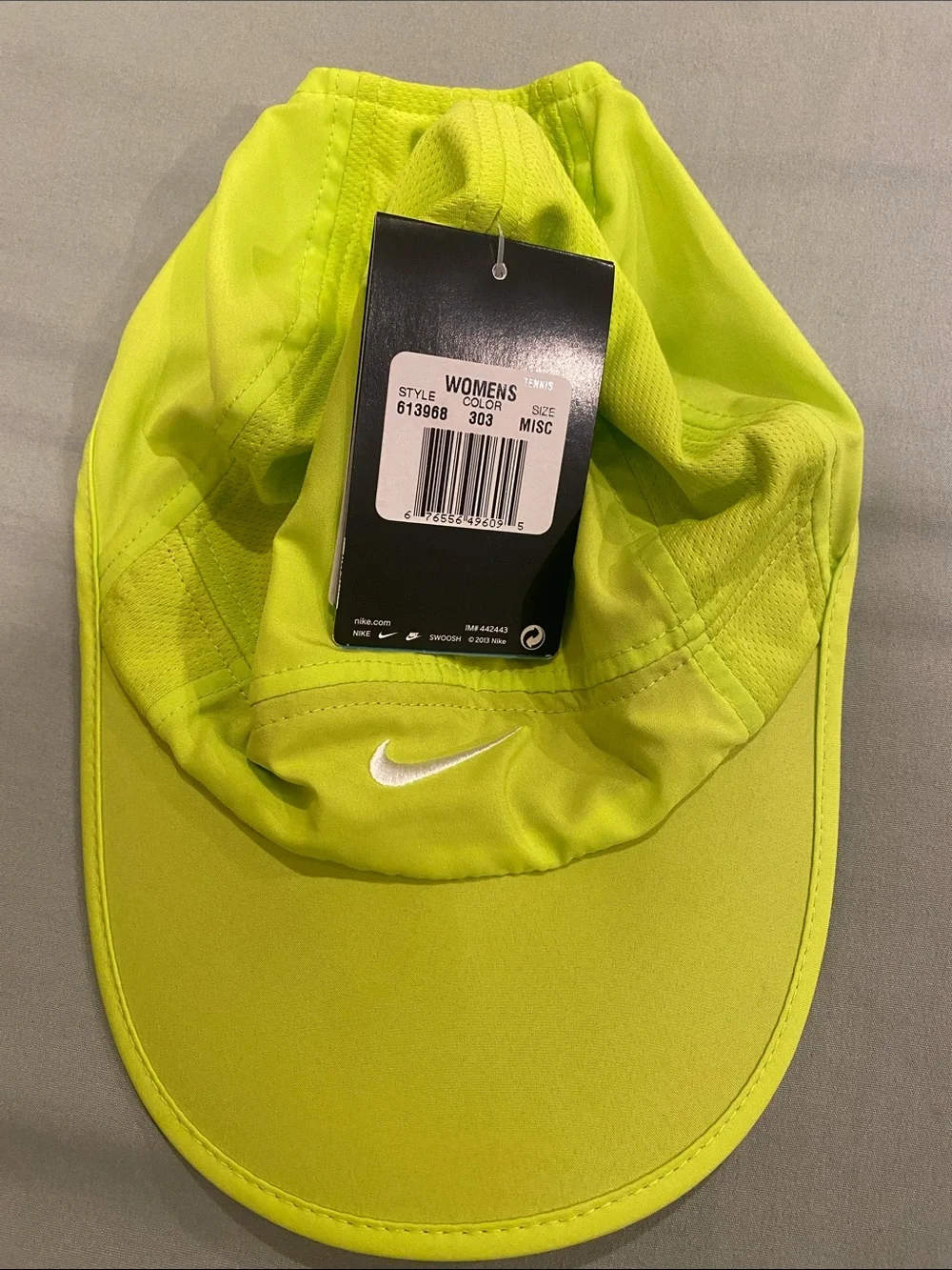 Nike Women’s Neon Yellow/Green Hat with White Swoosh